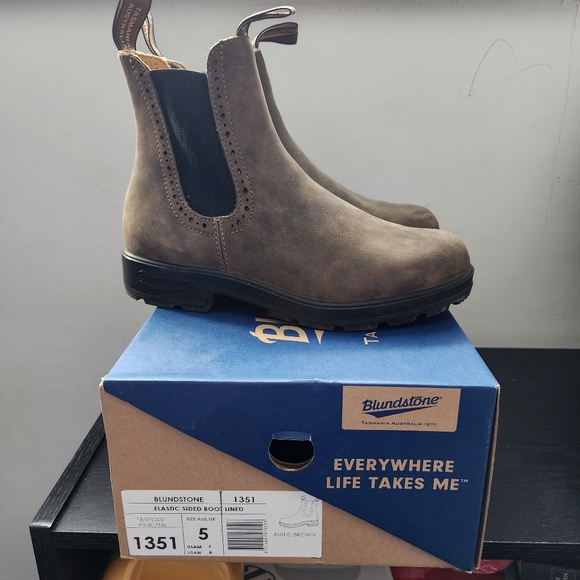 Blundstone Original #1351 Women's Hi TopRustic Brown - Picture 12 of 14